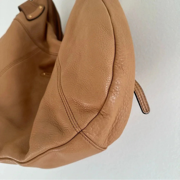B. Makowsky Tan Leather Shoulder Bag - Picture 8 of 12
